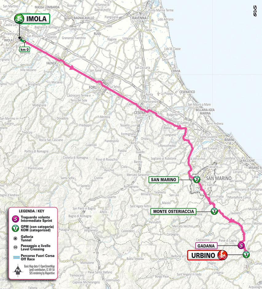 Giro d'Italia Women 2024 Percorso e tutte le Tappe