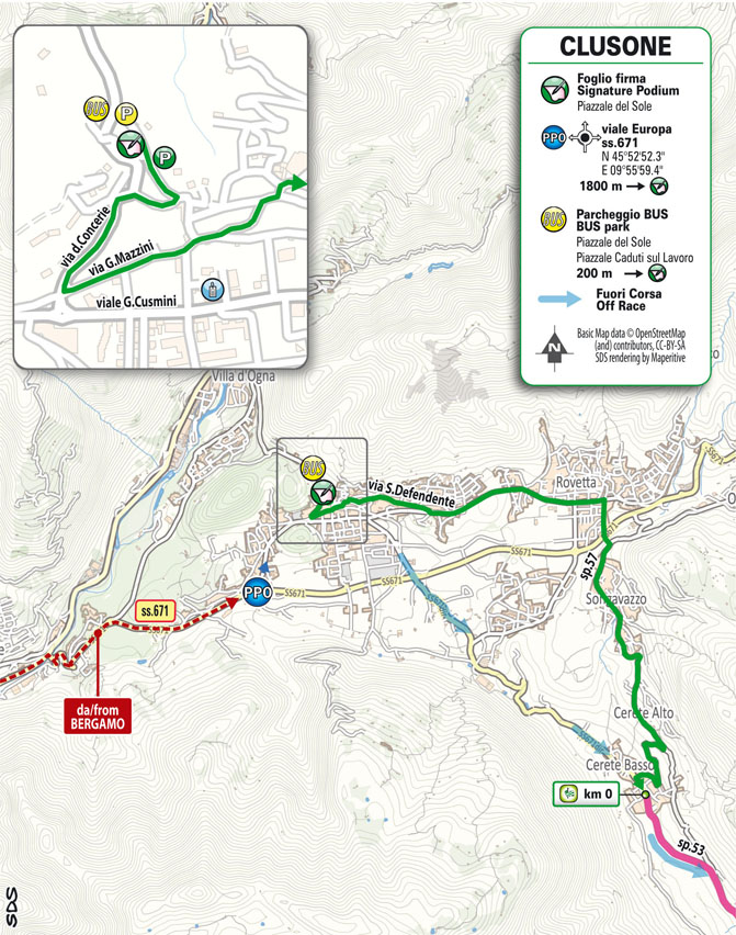 Partenza/Start Tappa 2 Giro d'Italia Women 2025
