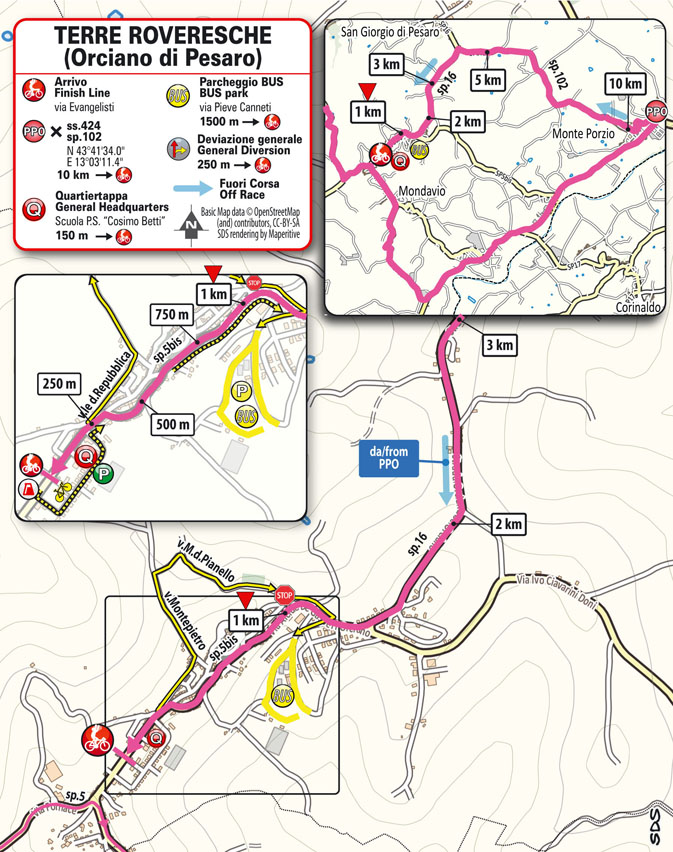 Arrivo/Finish Tappa 6 Giro d'Italia Women 2025