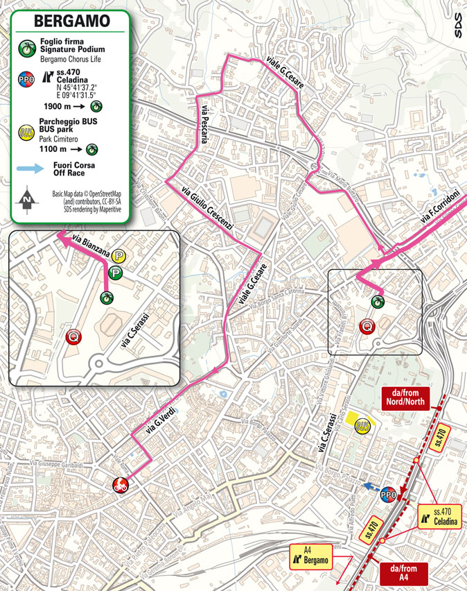 Partenza/Start Tappa 1 Giro d'Italia Women 2025